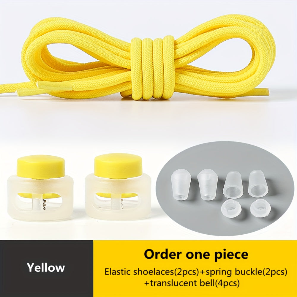 [Elastic Spandex Shoelaces] 1 Pair of Elastic Spandex Shoelaces - Universal Adult 100cm Length, Lazy Tie-Free Suitable for Sneakers