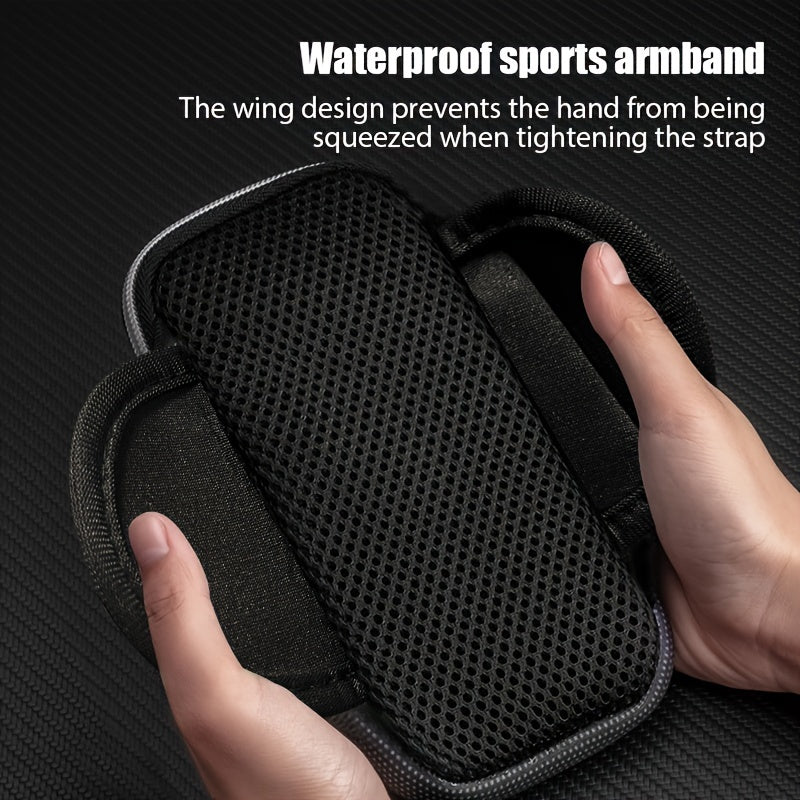 Ultra Slim Case Multi-Functional Universal Double Layer Zipper Sport Arm Case Phone Bag For Most Mobile Phones/earphones/small Charging Treasures/cosmetics/keys