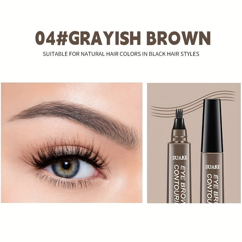 Waterproof Eyebrow Tattoo Pen - Long-Lasting Microblading Pencil with Precision Applicator for Natural, Clear Brows - Perfect Gift for Women