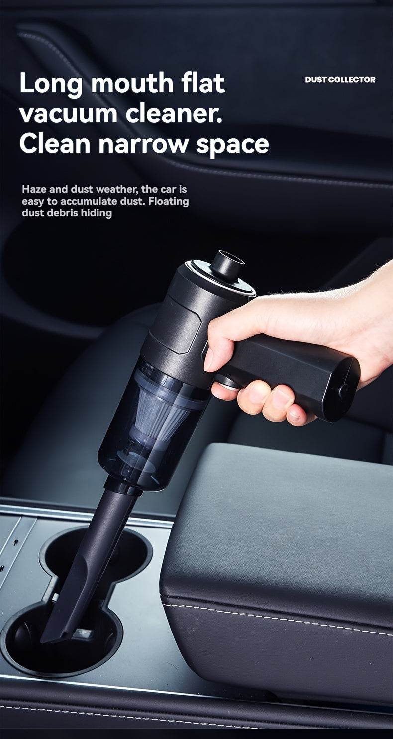 Portable Wireless Car Vacuum Cleaner, Cyclone Inhaled Rechargeable Handheld Vacuum for Home, Office, Car Cleaning