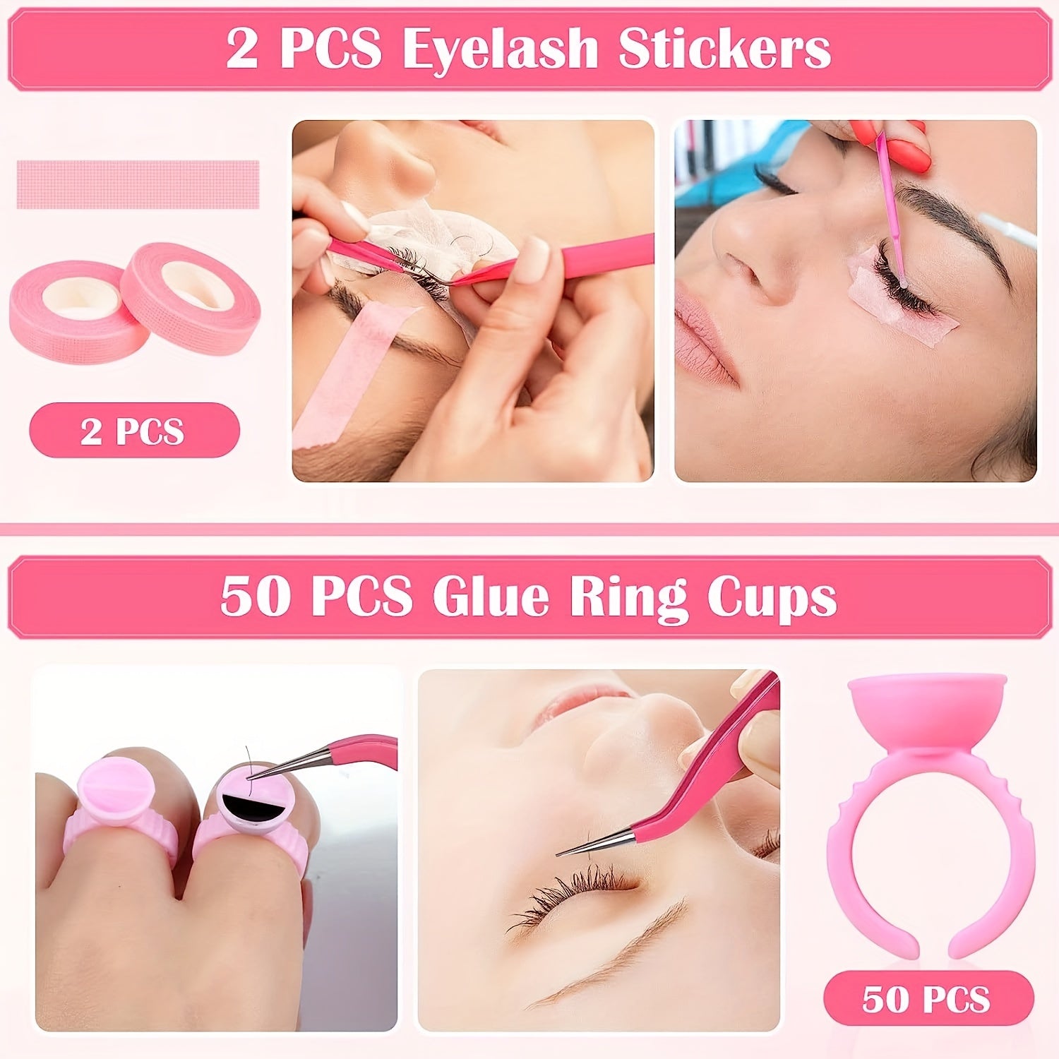 215Pcs Eyelash Extension Supplies Kit, Lash Kit For Eyelash Extensions Beginners USB Air Blower 2 Lash Tweezer 100 Mascara Brush 50 Micro Applicator 50 Ring Cup Holder 2 Tape 10 Eye Gel Pad - Eyes Makeup Sets for Mother