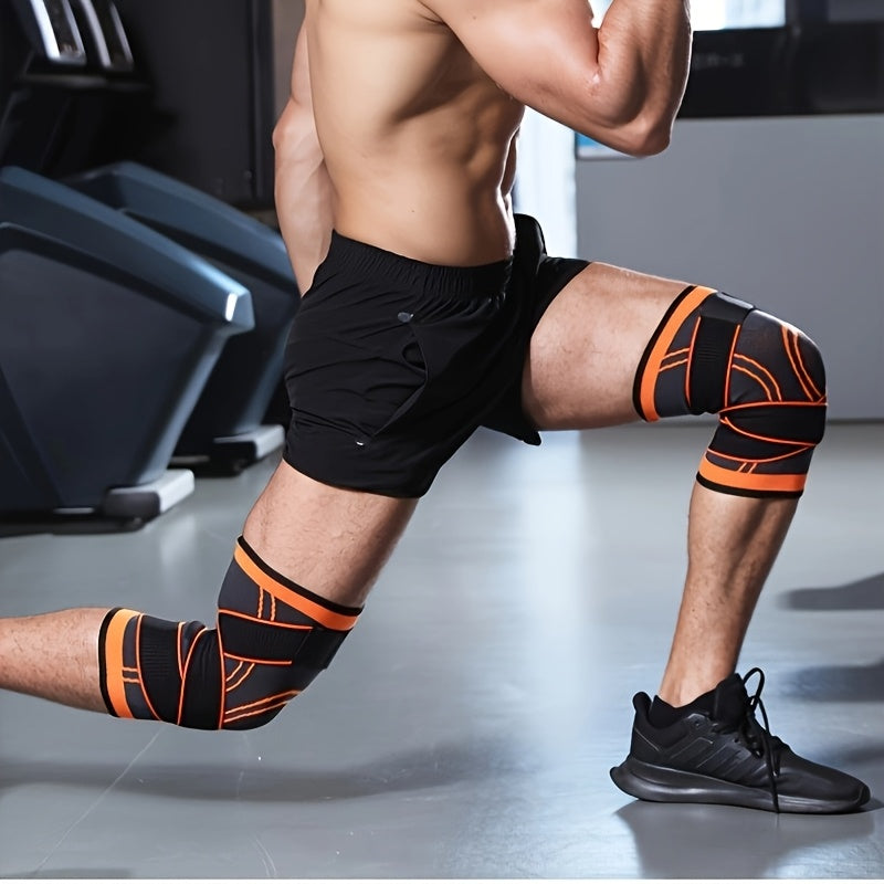 1pc Strap Knee Protector Sports Knee Support Adjustable Compression Breathable Joint Protection Sports Knee Protector Strap Compression Basketball Running, Knee Compression with Gel