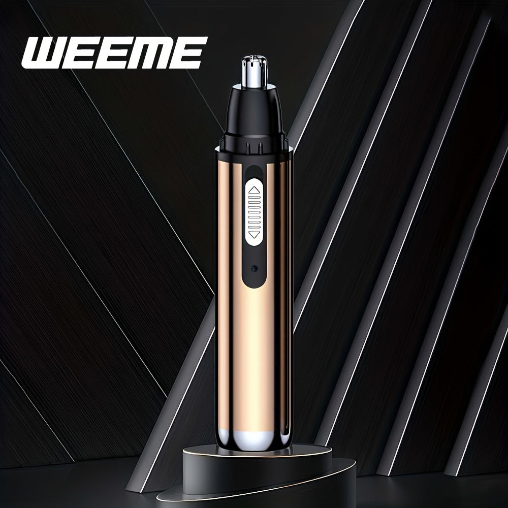 WEEME Electric Nose Hair Trimmer, USB Rechargeable Nose and Ear Hair Clipper, Unisex Nose Shaver, Eyebrow and Facial Hair Removal Device