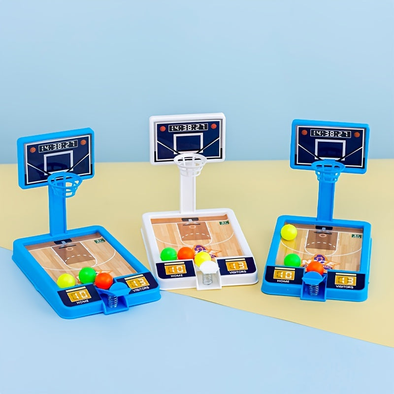 Mini Tabletop Shooting Device, Finger Catapult Basketball Machine, Parent-child Interactive Toy, Children's Birthday Gift, Kids Gift, Train Focus Ability, Simulated Basketball Court Decoration