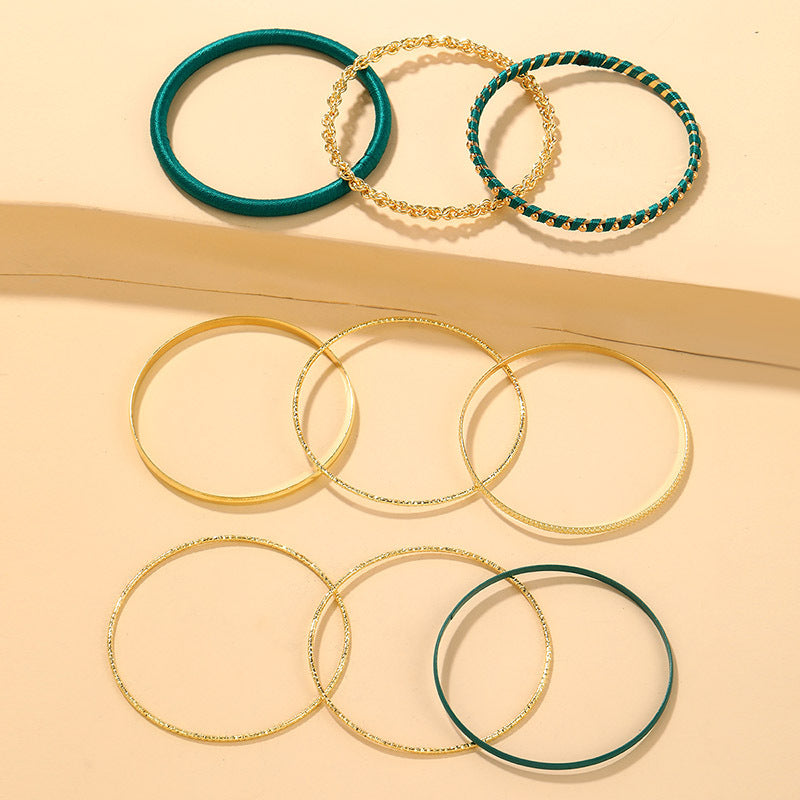 Boho Style Bangle Bracelet Special Large Bangle Set For Women &   9 Pcs