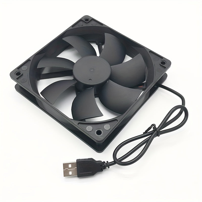 USB Case Fan Router Top Box Cooling Fan 12cm Mute 8CM Cooling Fan 5V Computer Fan