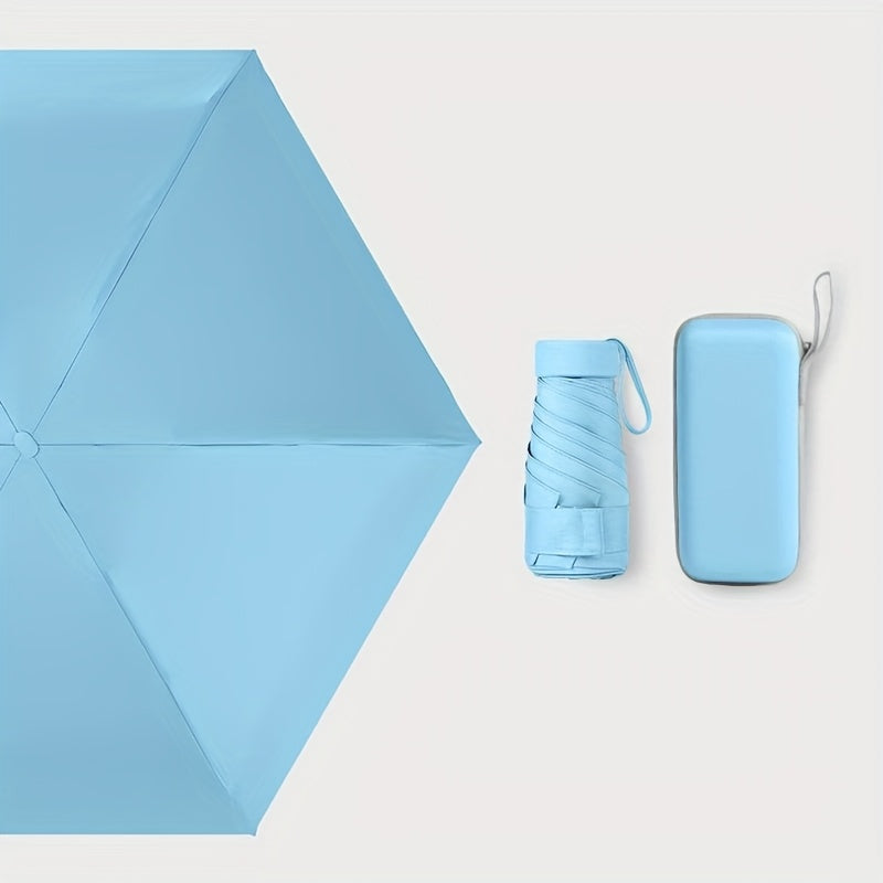 six-rib capsule umbrella, pocket umbrella