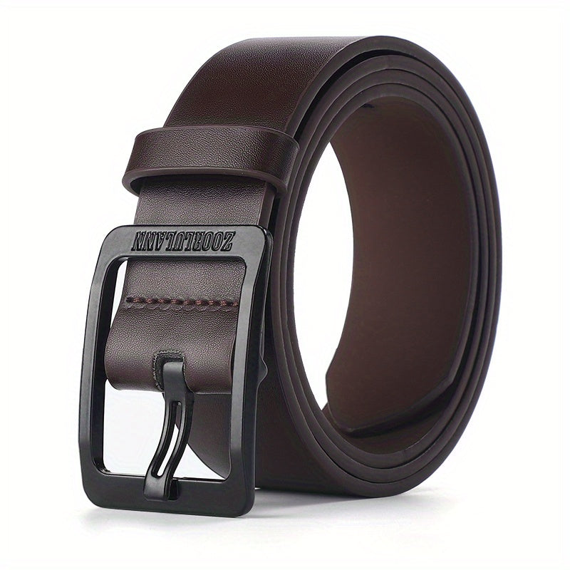 Men's Black PU Leather Belt Casual Jeans Pants Belt For Outdoor Party Holiday, Ideal choice for Gifts