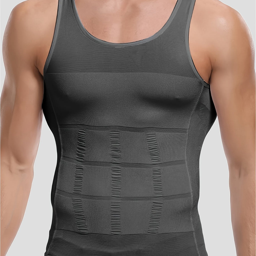 Men's Compression Body Shaper Tank Top, Slimming Vest
