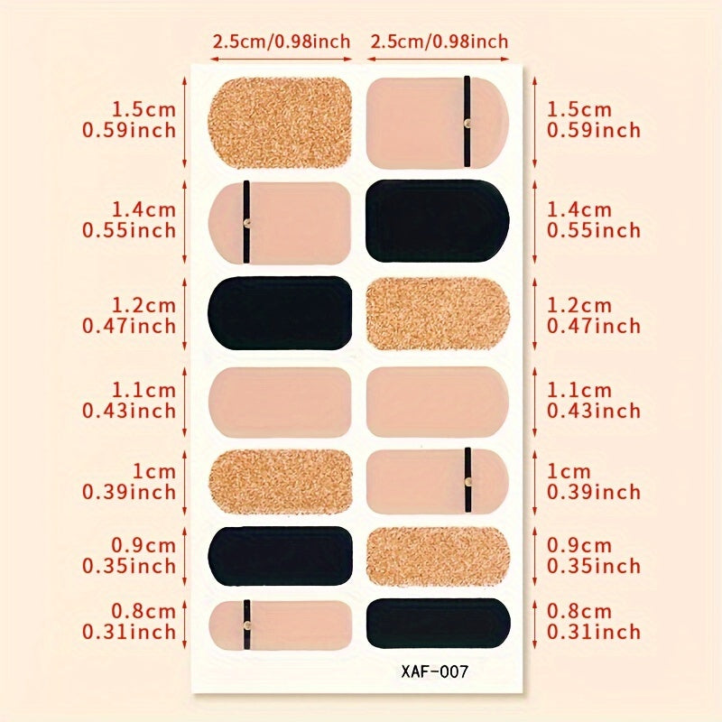 Full Nail Stickers, Elegant Full Wrap Nail Stickers, Self-adhesive Nail Decals For Women