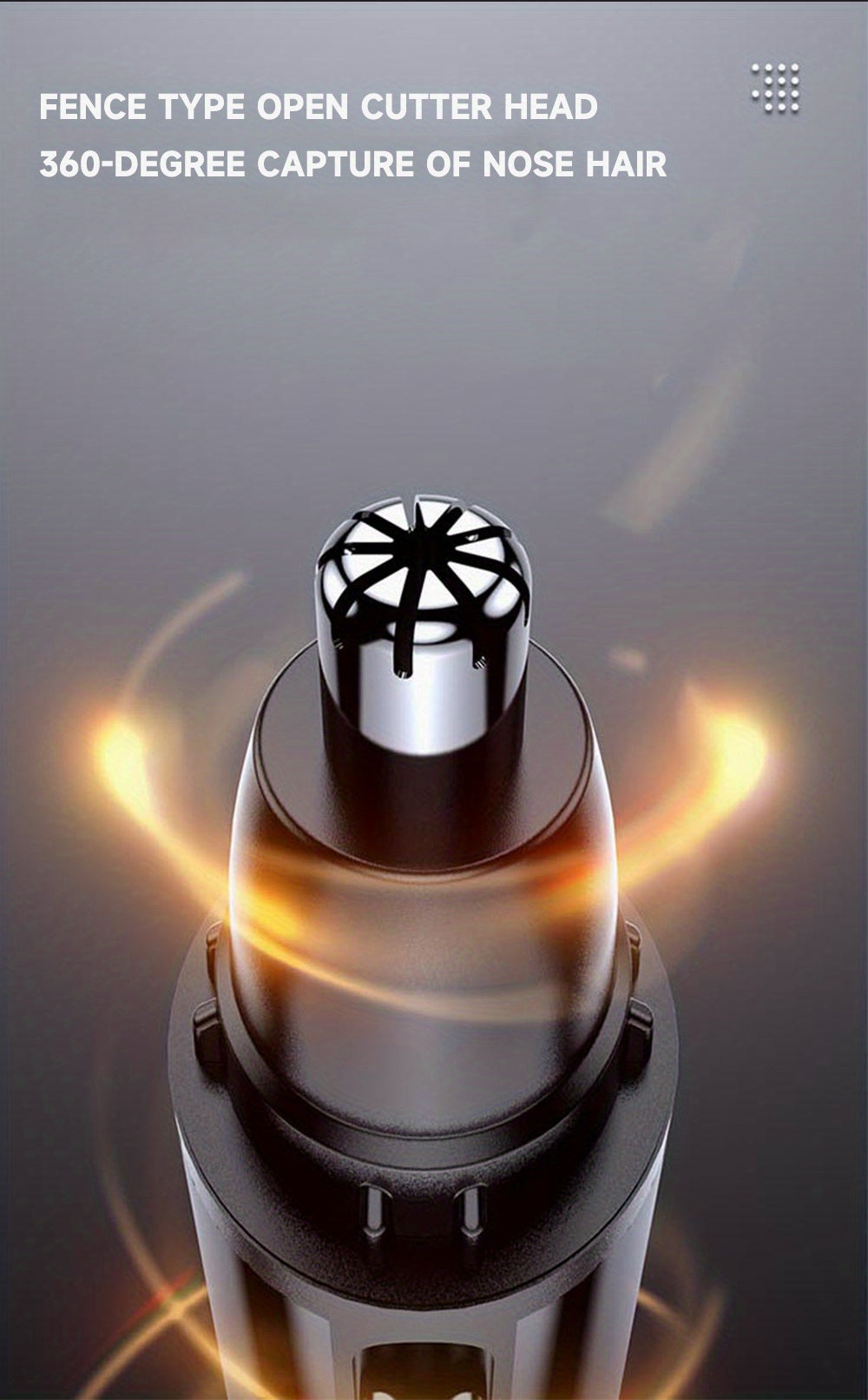 WEEME Electric Nose Hair Trimmer, USB Rechargeable Nose and Ear Hair Clipper, Unisex Nose Shaver, Eyebrow and Facial Hair Removal Device