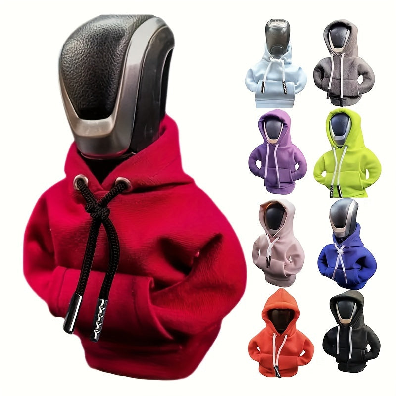 Mini Car Gear Shift Cover Hoodie Car Gear Shift Cover, Interior Accessories Shift Knobs Fashionable Shirt Trim