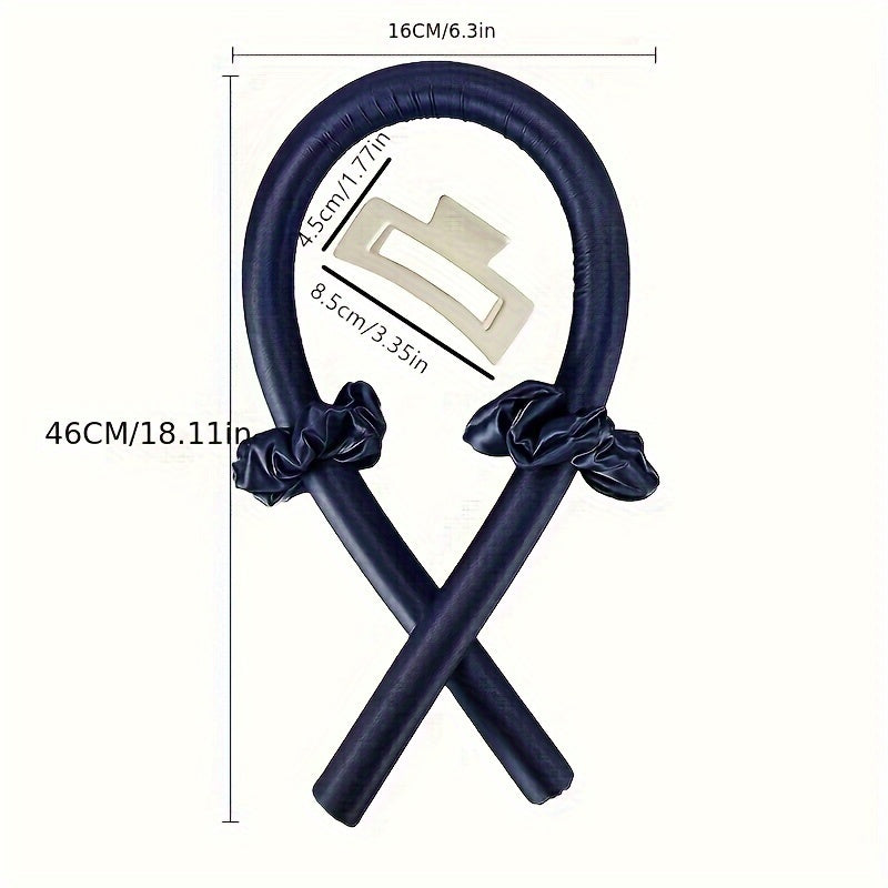 [Big Waves Curling Wand] No-Heat Curling Wand for Big Waves | Lazy Person's Sleep Styling Tool Made of Sponge