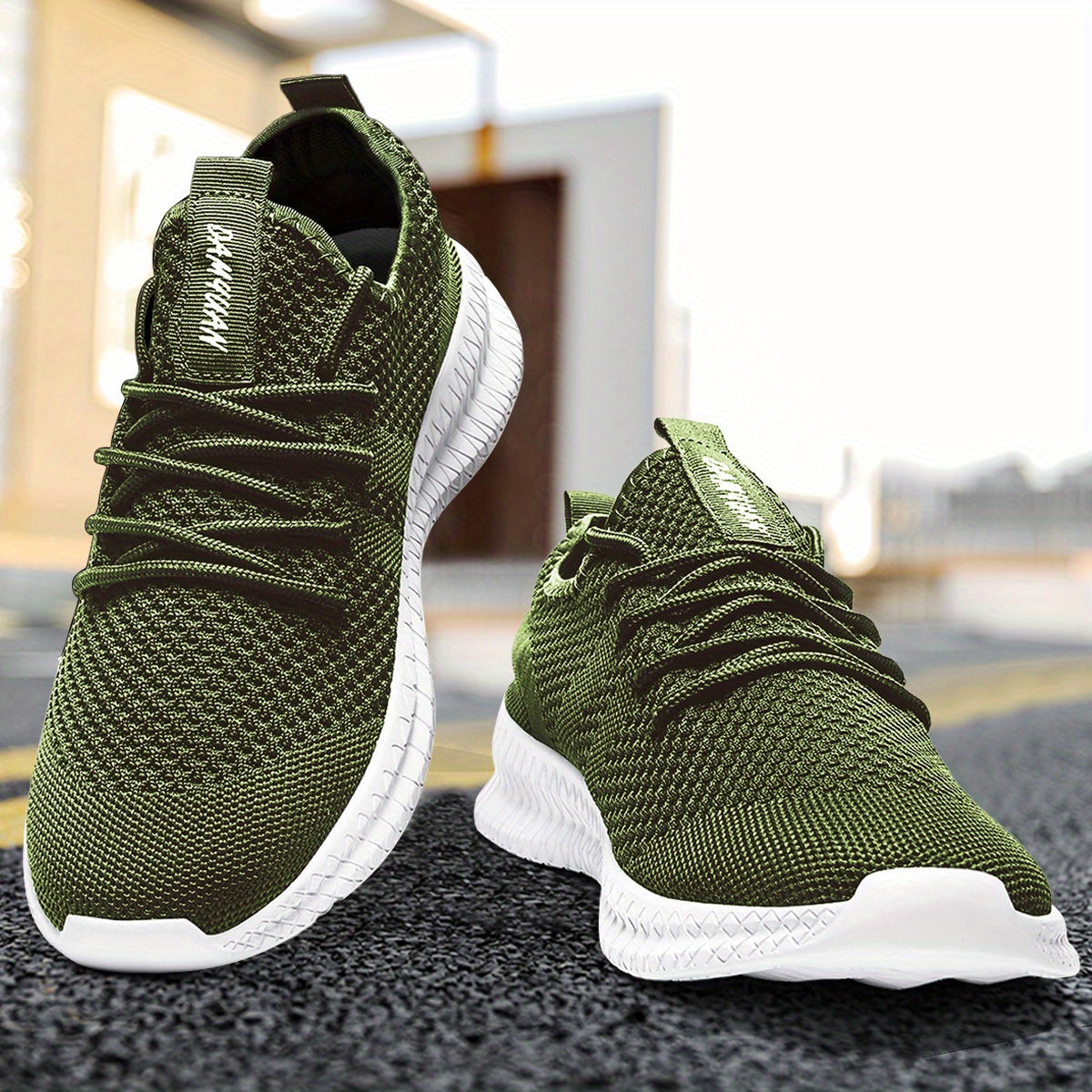Men'S Outdoor Knitted Running Shoes