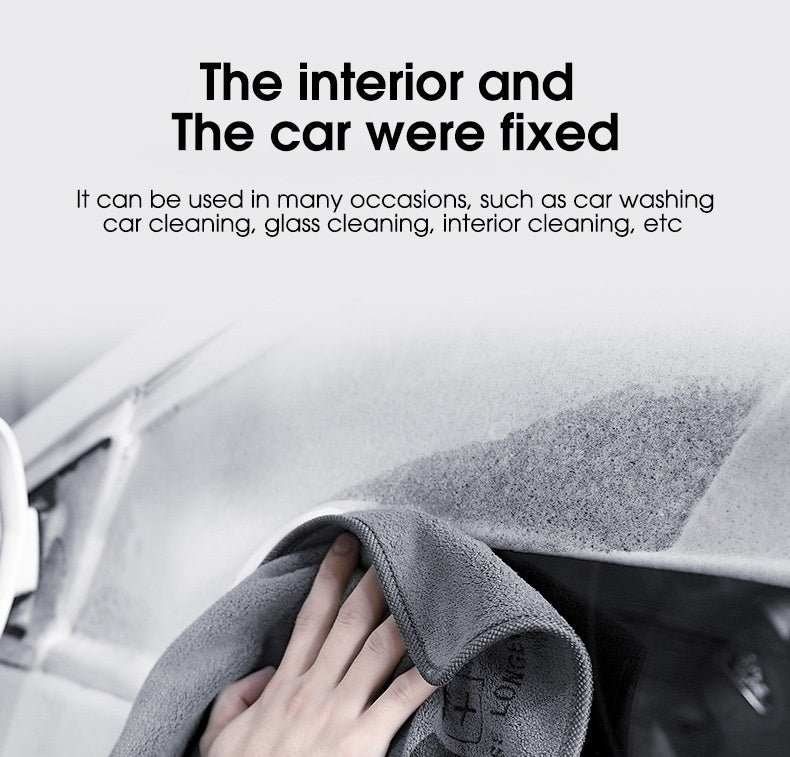Professional-Grade Car Wash Towel Microfiber Double-Sided Car Wash With Towel Towel Car Cloth Absorbing Water Without Hair Loss Thickened Towel