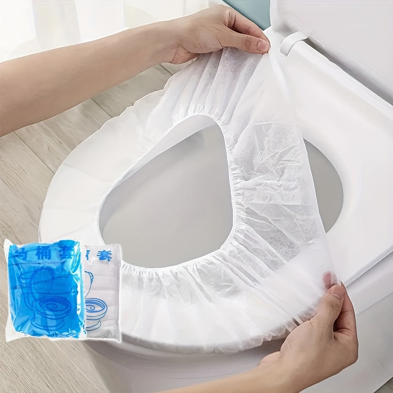 10/20PCS Disposable Toilet Seat Cover, Portable Toilet Seat Cover For Business Travel, Essential Travel Accessories For Airplanes And Camping, Bathroom Accessories, Toiletries, Teen Gifts