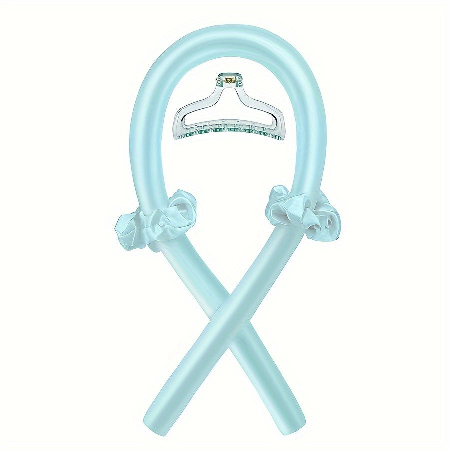 Minimalist Fabric Hair Curler with Bow Detail - Solid Color, Single Piece, Ideal for Christmas Festival Hairstyling Accessory, Christmas Hair Styling Tool|Elegant Accessory|Fabric Constructio