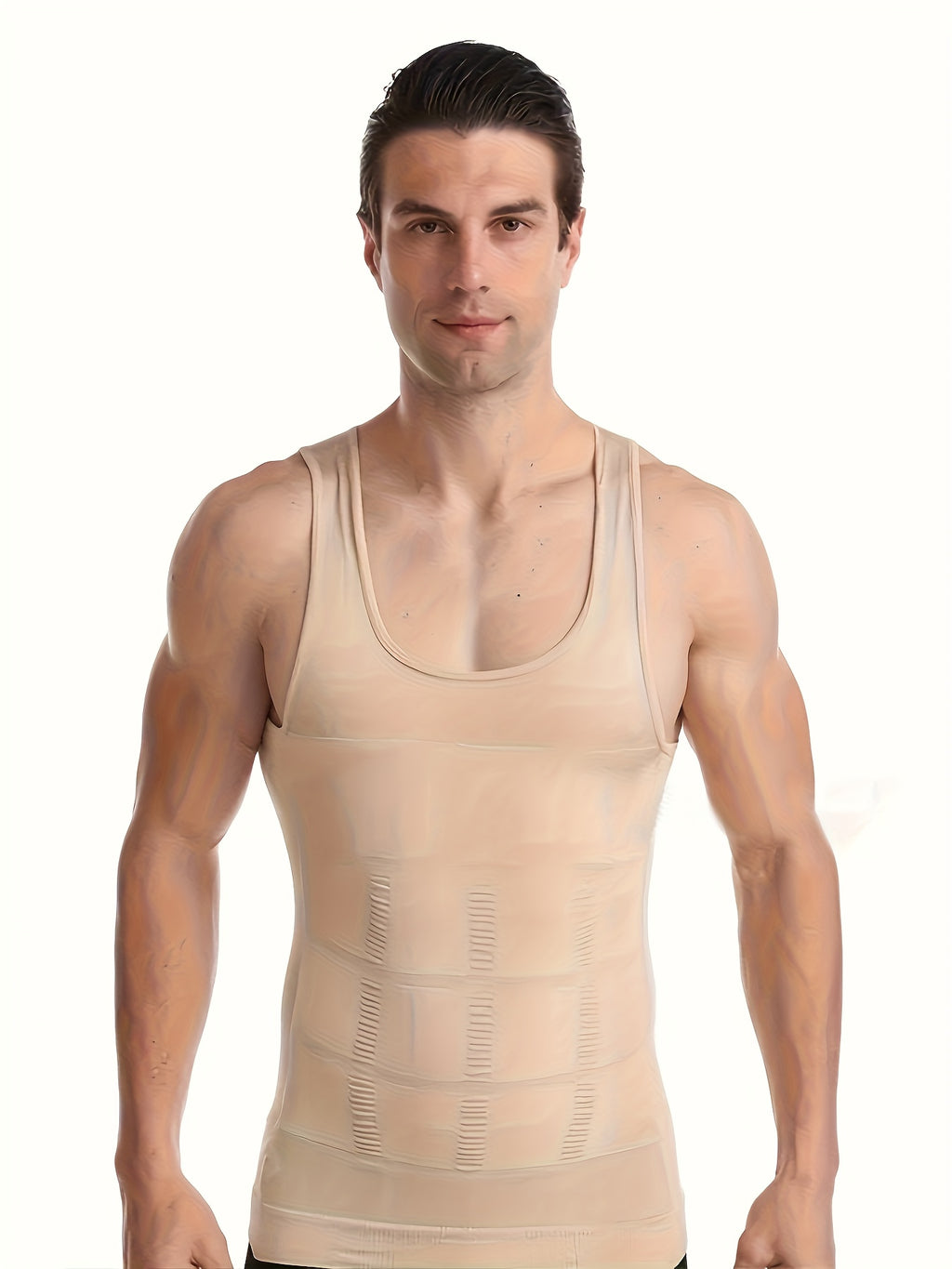 Men's Compression Body Shaper Tank Top, Slimming Vest