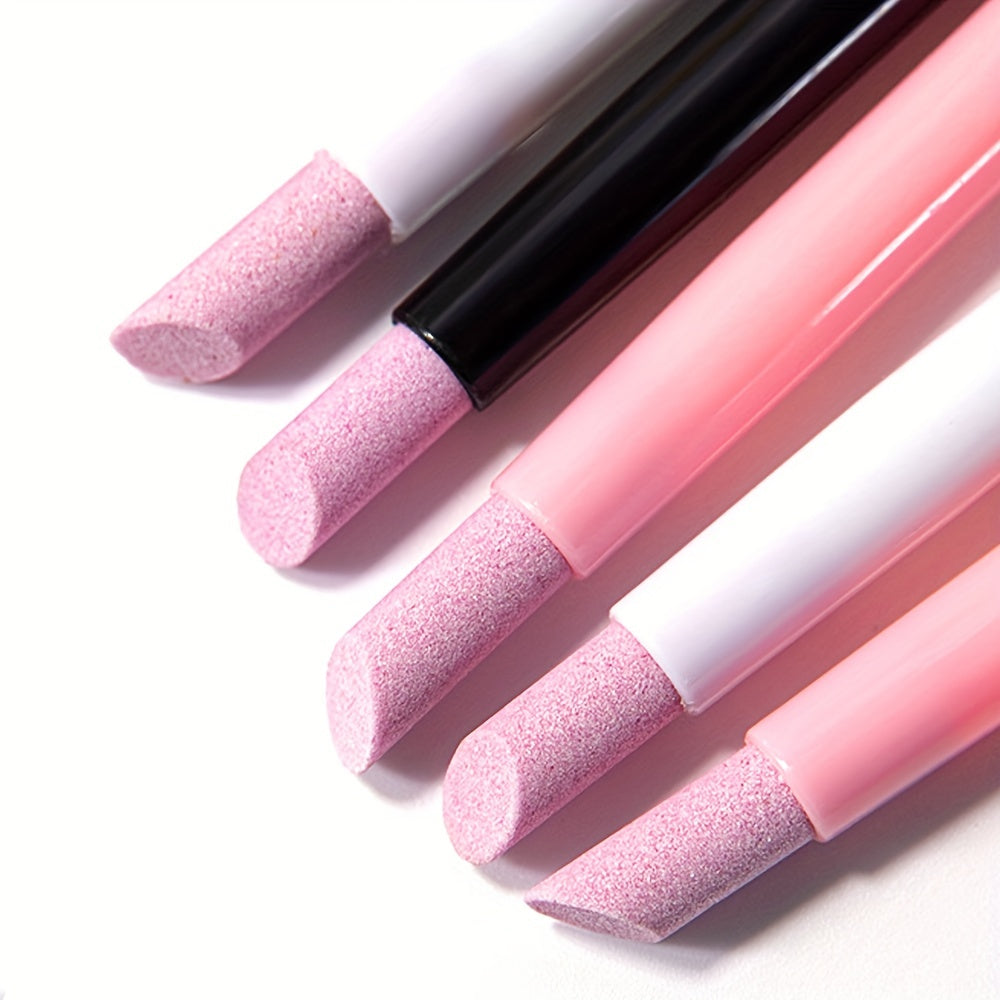 Lightweight Stone Sanding Nail File Tools - Perfect for Manicure and Cuticle Care - Removes Dead Skin and Cuticles - Portable and Handy Use