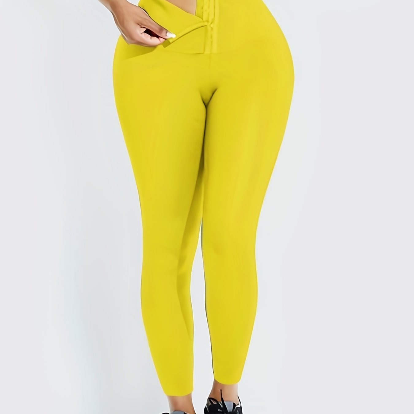 Women's Tummy Control Leggings - Quick Dry, Butt Lifting, Body Shaping Activewear Pants Wide Waistband