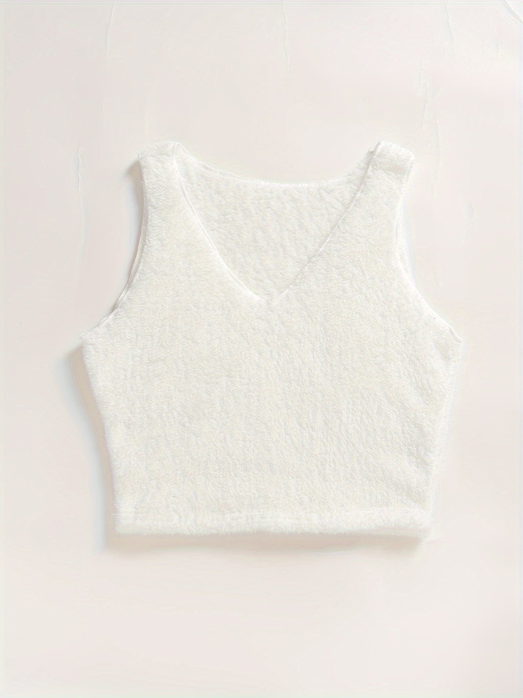 Warm Fuzzy Pajama Set, Long Sleeve Hooded Robe & Tank Top & Drawstring Shorts, Women's Sleepwear & Loungewear