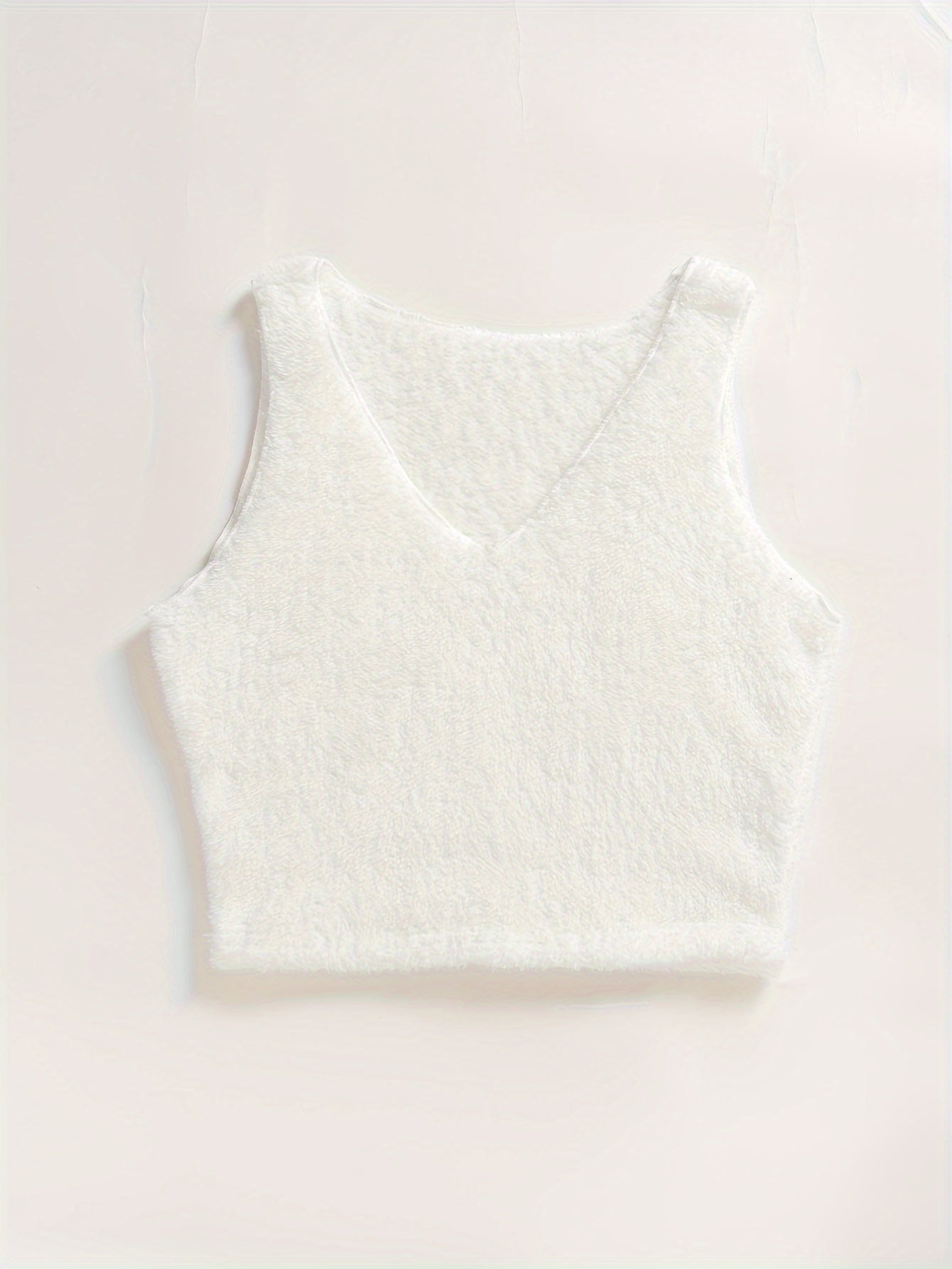 Warm Fuzzy Pajama Set, Long Sleeve Hooded Robe & Tank Top & Drawstring Shorts, Women's Sleepwear & Loungewear