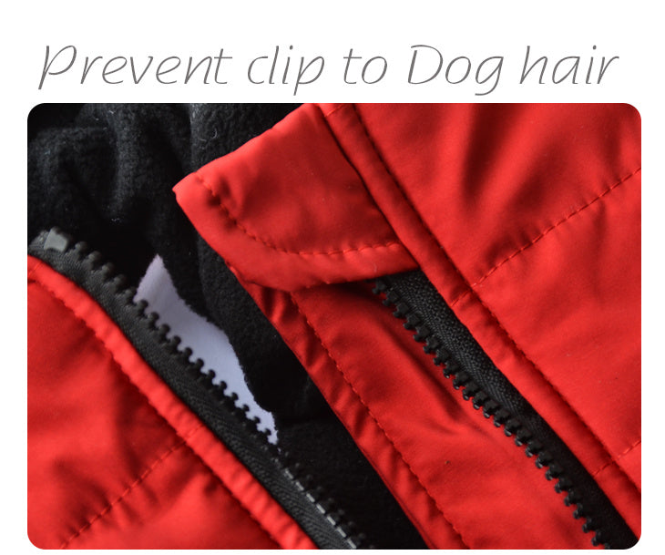 Warm Padded Dog Vest with Harness for Small and Medium Dogs - Red Coat for Extra Comfort and Security Christmas Gift