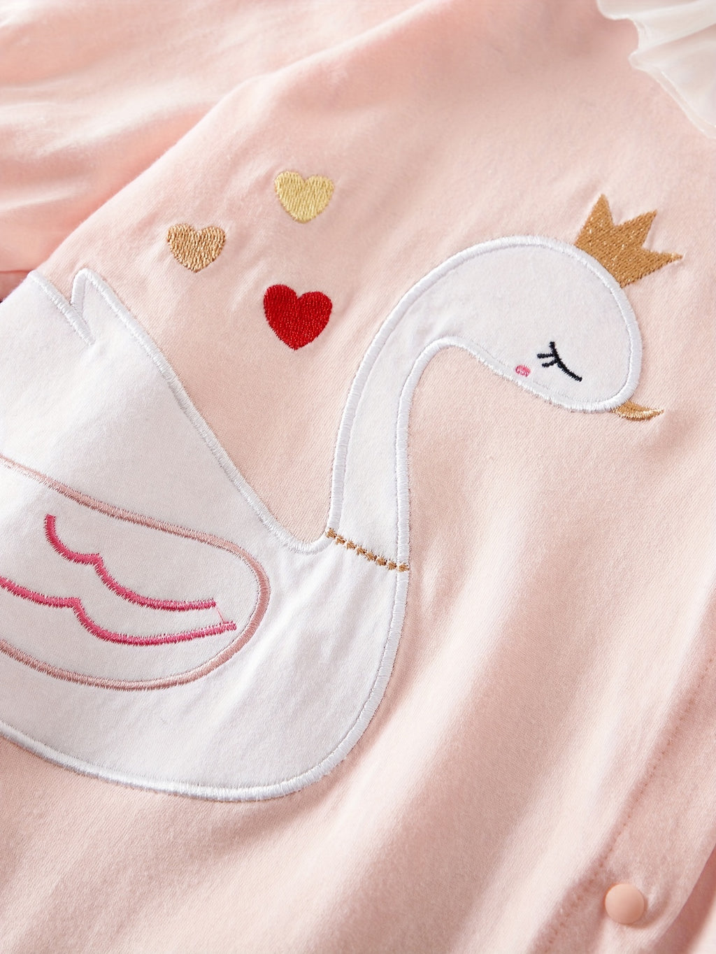 YIERYING Baby Girls' Long Sleeve Romper - Soft Pink Onesie with Crown, Easy-diaper-change Snap Closure, Cute Everyday & Special Occasion Outfit for Newborns & Infants (Spring/Fall) - Infant Clothing, Newborn Essentials, Playf