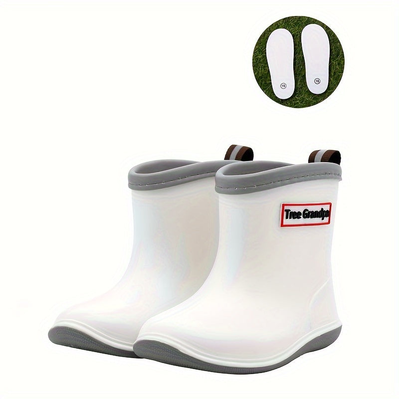 Toddler Baby Boys Rain Boots, Non-slip Soft Bottom Lightweight Shoes For Rainy Day