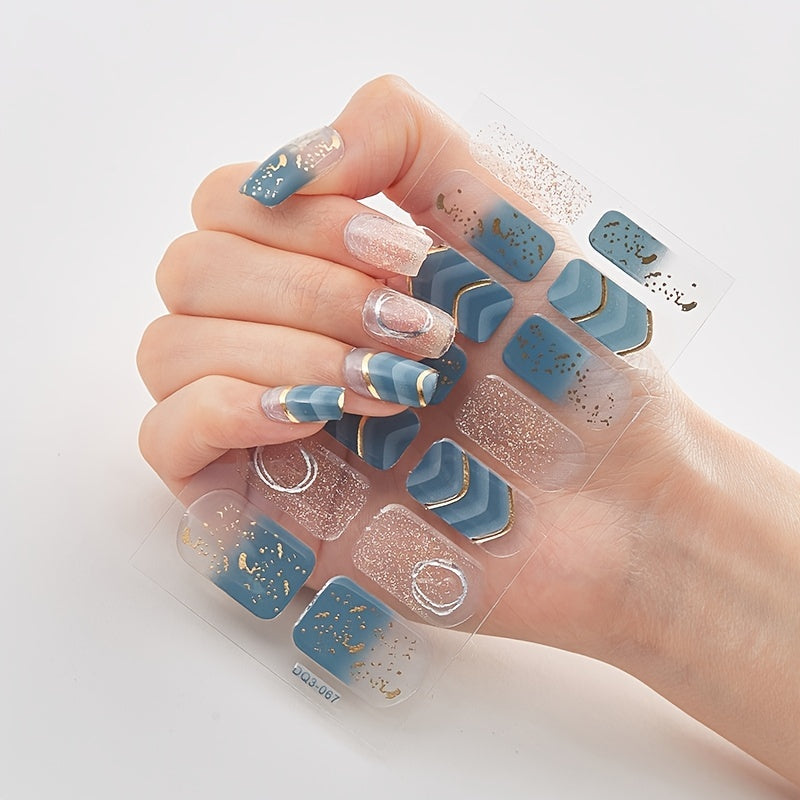 Full Nail Stickers, Elegant Full Wrap Nail Stickers, Self-adhesive Nail Decals For Women