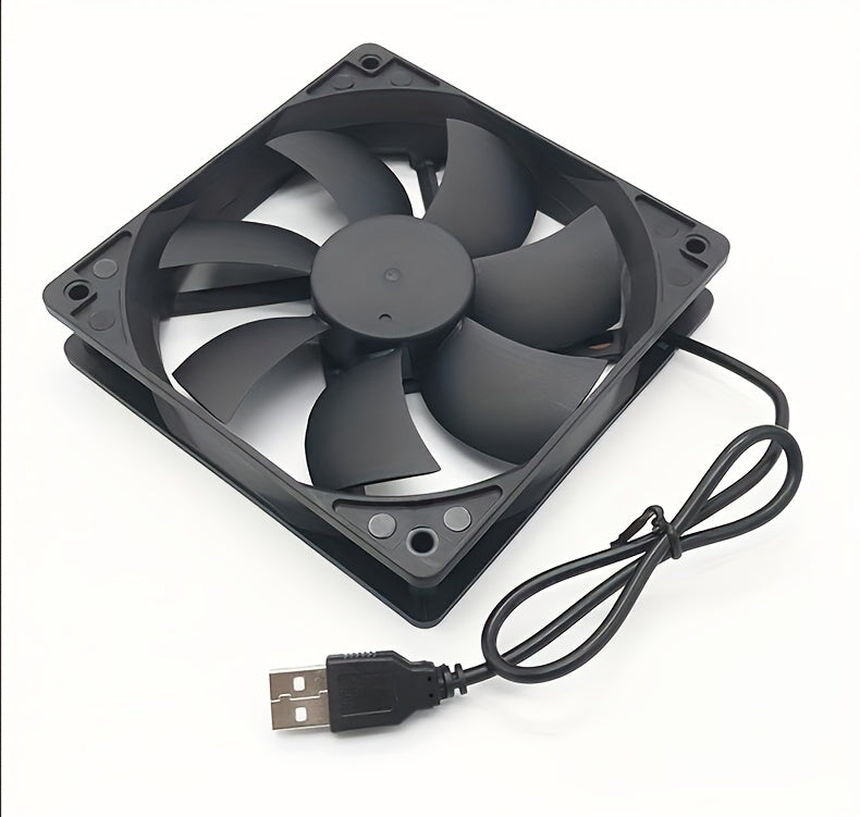USB Case Fan Router Top Box Cooling Fan 12cm Mute 8CM Cooling Fan 5V Computer Fan