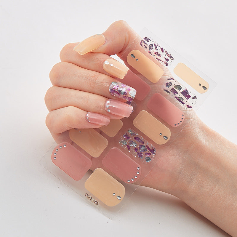 Full Nail Stickers, Elegant Full Wrap Nail Stickers, Self-adhesive Nail Decals For Women