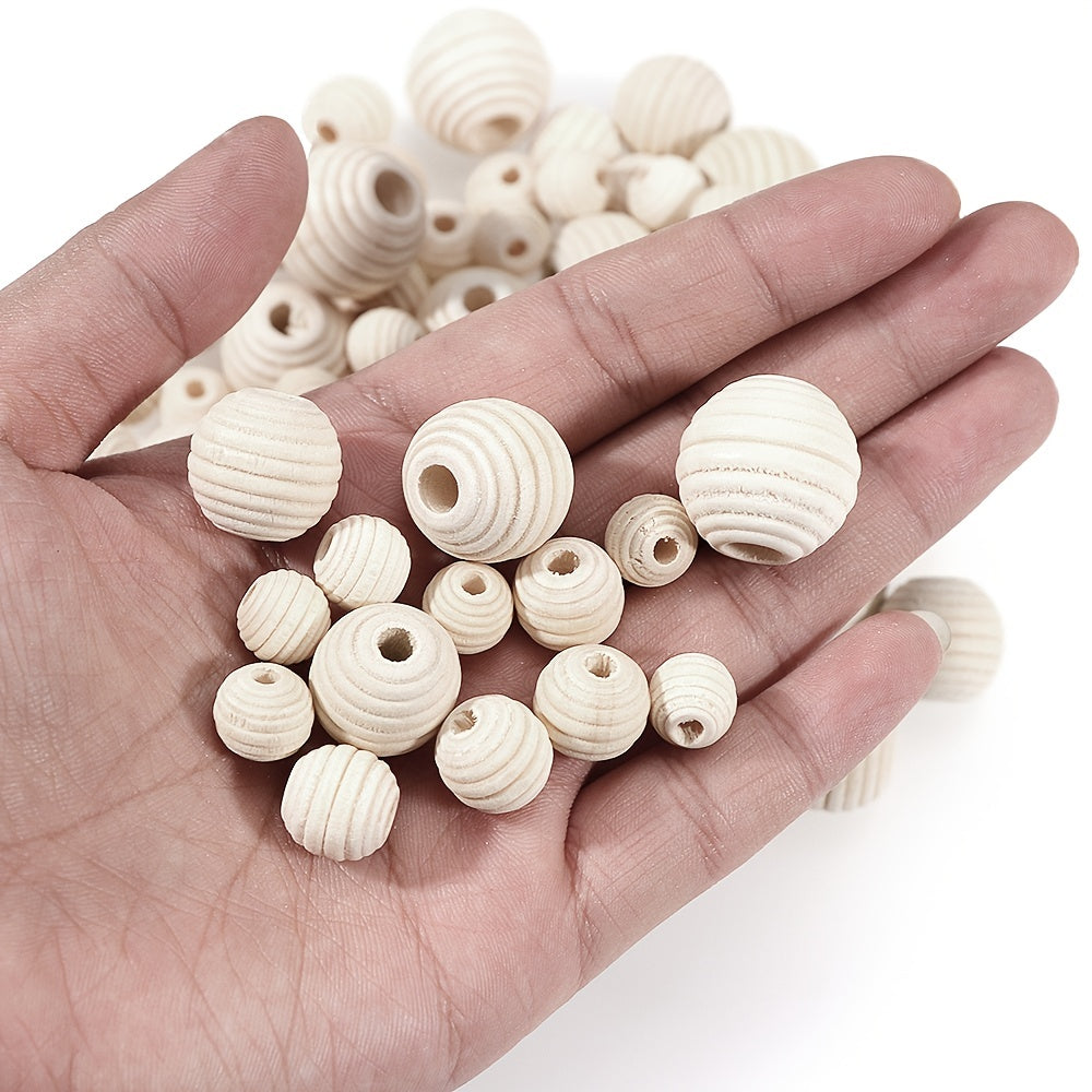 Multi-size Wooden Beads DIY Jewelry Making Hand Craft Fine Jewelry Wooden Jewelry