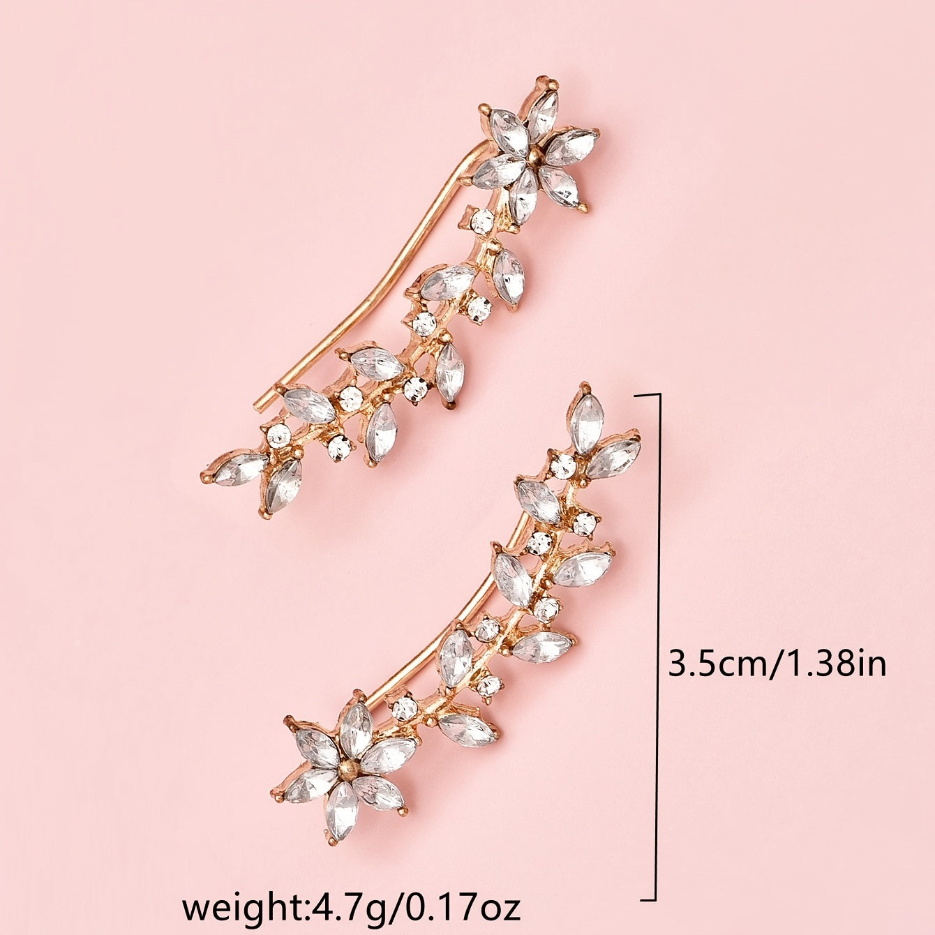 Leaf Branches Dangle Stud Clip Ear Jewelry For Women Personality Gifts