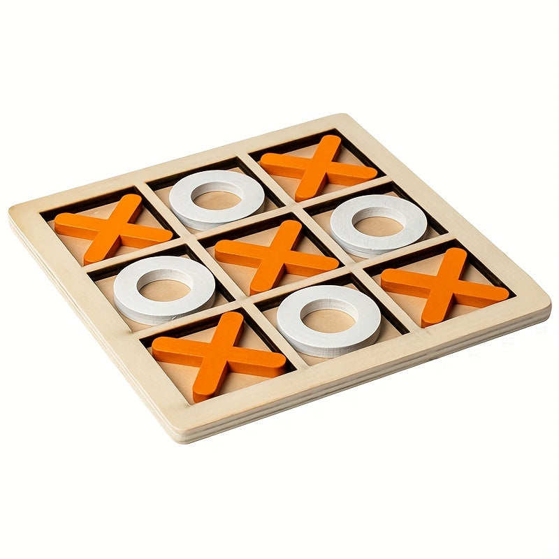 Wooden XO Well Shaped Chess for Youngsters'S Puzzle, Nine Palace Grid Chess, Parent-child Interaction, Building Blocks, Leisure Battles, Development of Youngsters'S Brain Tabletop Game Toys