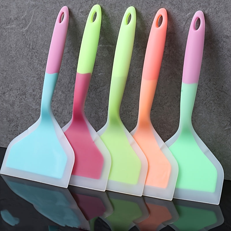 Silicone cooking utensils- non-stick, heat-resistant kitchen cookware for cooking, stir-frying and frying - ideal for pancakes, steaks and barbecue grills