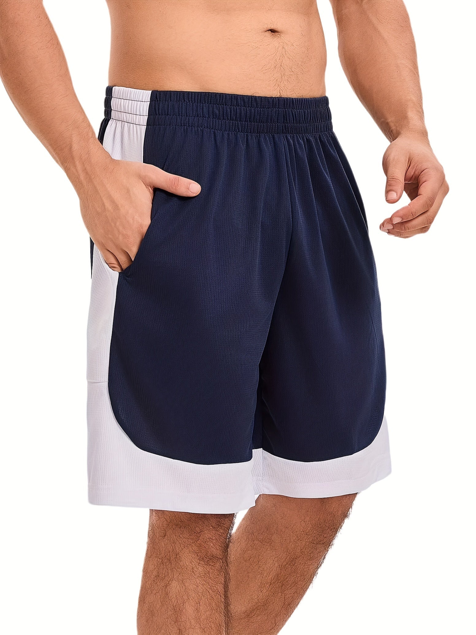 6-pack Men'S Mesh Athletic Basketball Shorts, Fitness Shorts With Pockets, Quick-drying, Casual Shorts Suitable For Men.