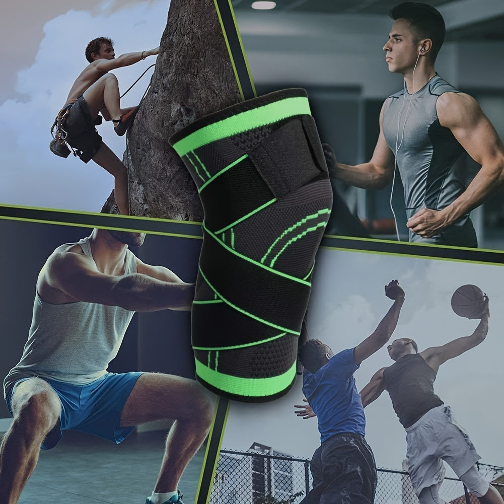 1pc Strap Knee Protector Sports Knee Support Adjustable Compression Breathable Joint Protection Sports Knee Protector Strap Compression Basketball Running, Knee Compression with Gel