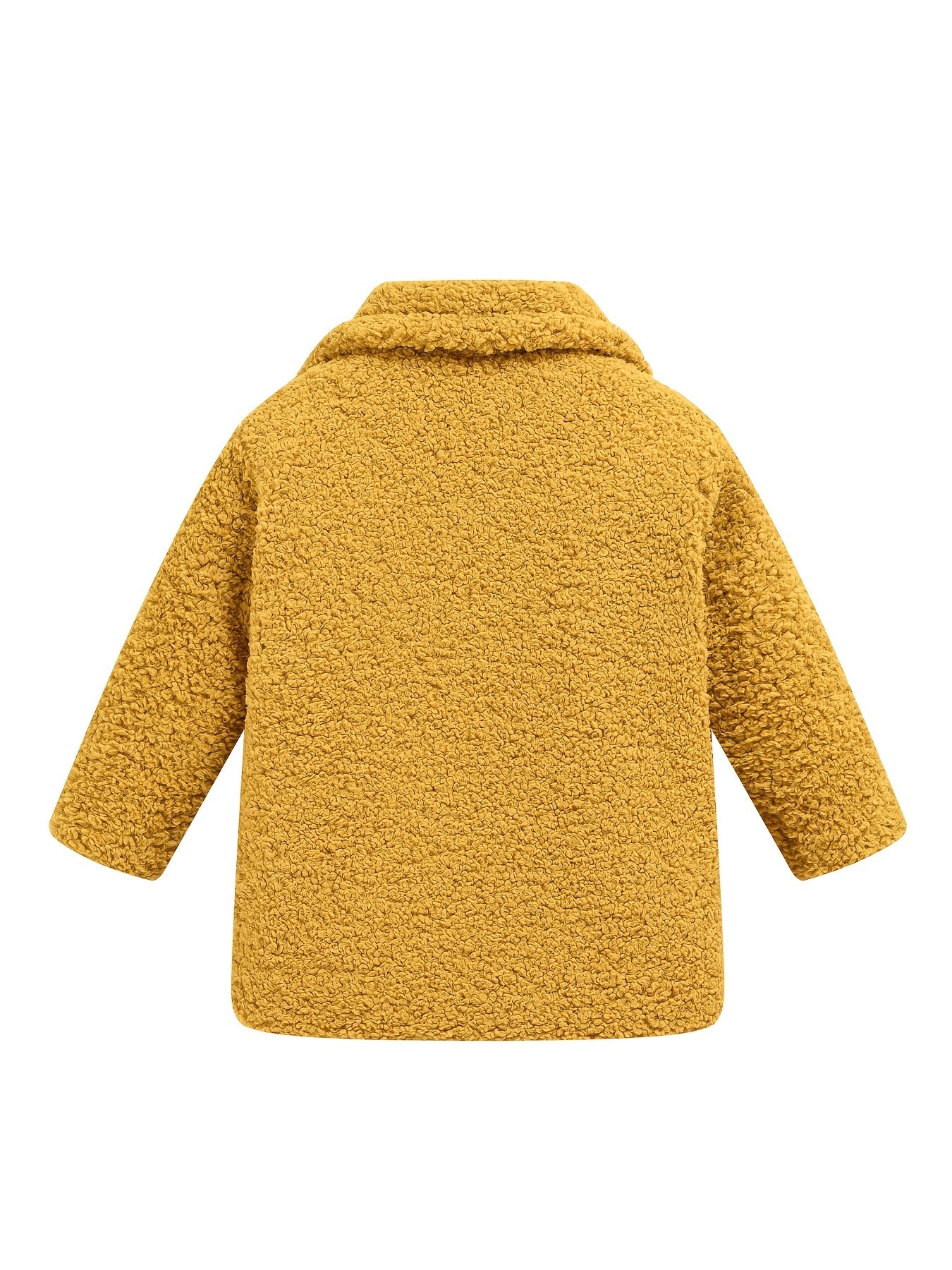 JOMAKE Girls' Winter Coat - Pastel Pink & Ombre Jacket with Button Front Closure, Soft Fleece-Lined Lapel Collar, Non-Stretchy Fabric for Everyday & Formal Events, Long Sleeve Casual Outerwear for School, Travel - Cute Korean