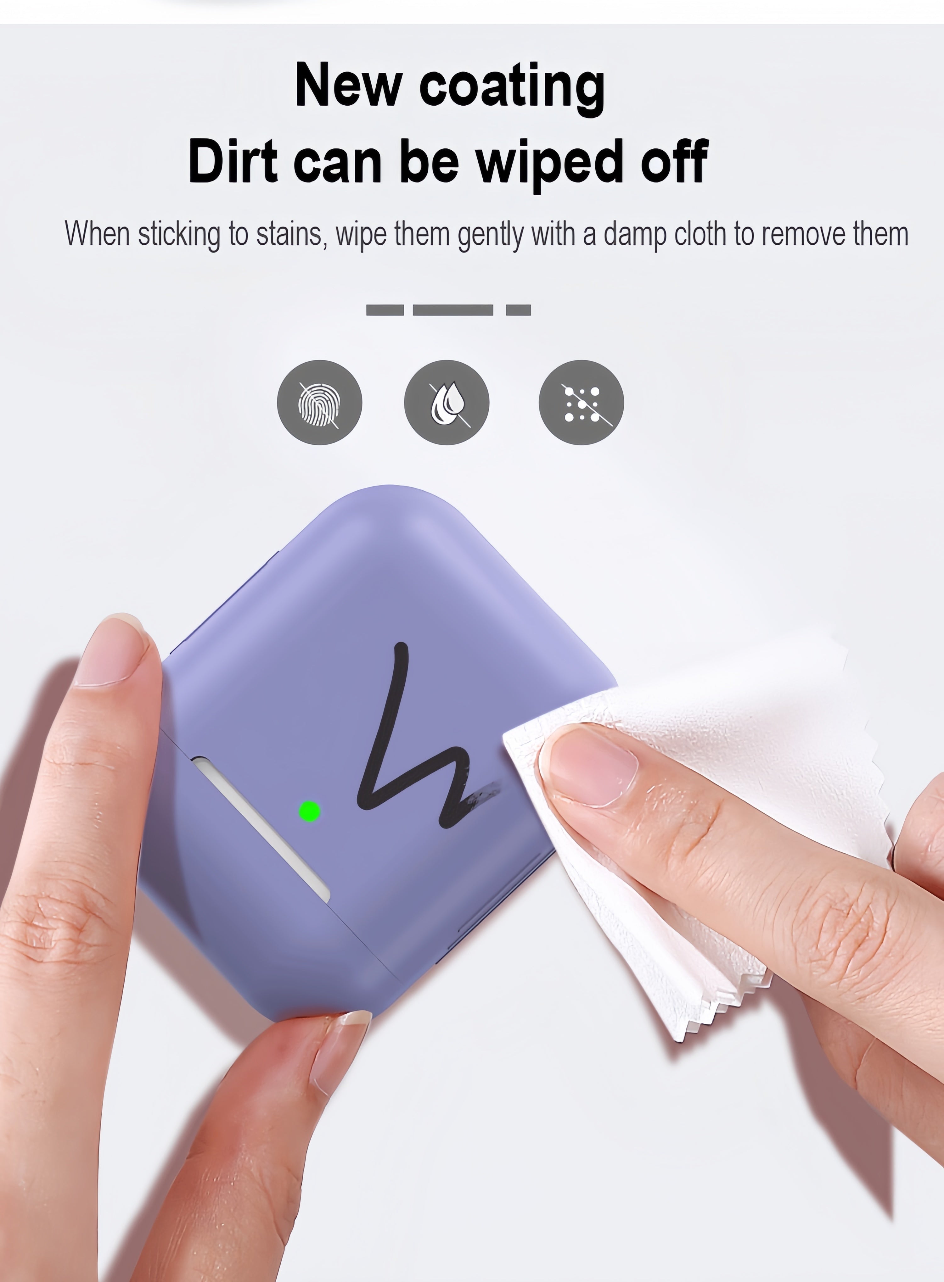 Suitable Silicone Case for AirPods - Protective Wireless Earphone Case Compatible with 1st and 2nd Generation - Headphone Shell