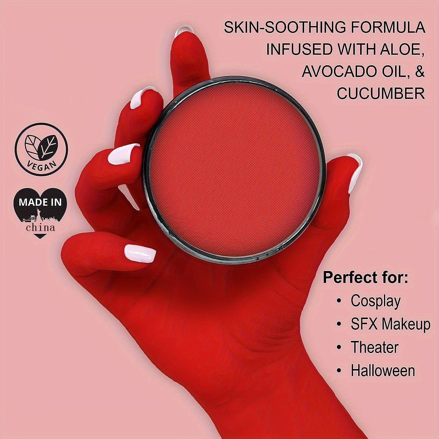 Perfect For Stage & Screen Performances, Face & Body Paint, Special Effects, Beauty, Cosplay & Halloween Makeup Water Activated Face Paint & Body Paint