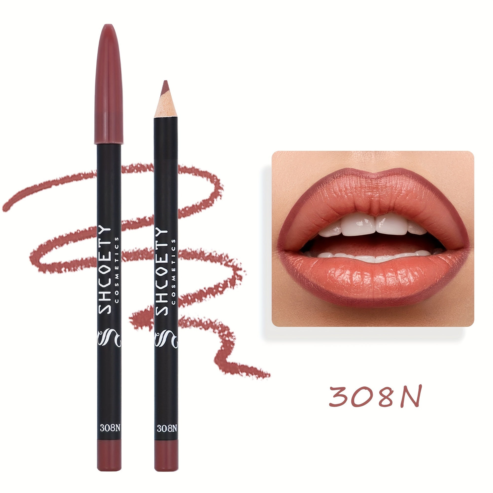 12-color Waterproof Matte Lip Liner, Long-lasting, Non-fading, Non-stick Cup, Not Easy To Take Off Makeup, Valentine's Day Gifts