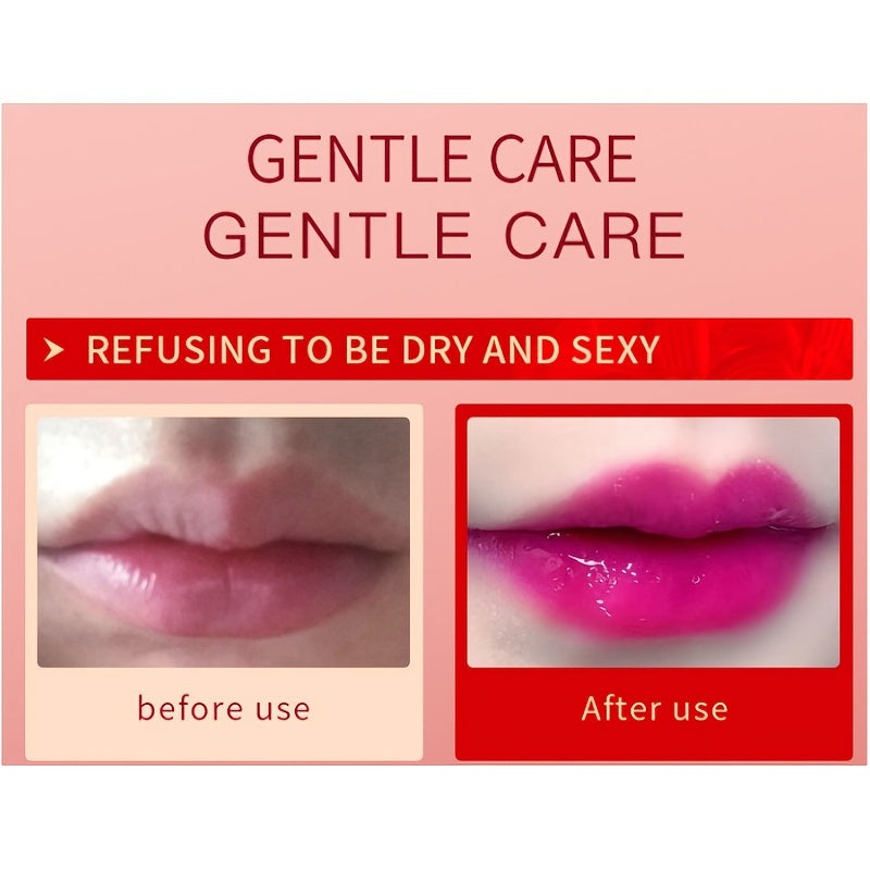 Rose Blue Body Temperature Color Changing Lipstick Non Fade Non-stick Cup Long Lasting Color Rendering Natural Lip Makeup Valentine's Day Gifts Contain Plant Squalane