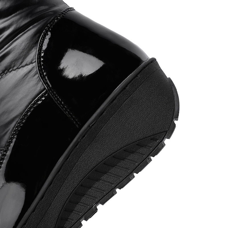 Bow Decor Thermal Lined Snow Boots, Waterproof Non-slip Outdoor Warm Fall Winter Fashion Boots