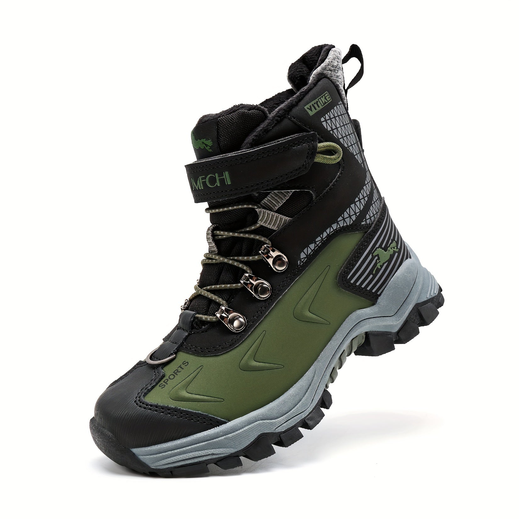 Boys Snow Boots, Anti-Slip Shoes For Outdoor Hiking Climbing Winter