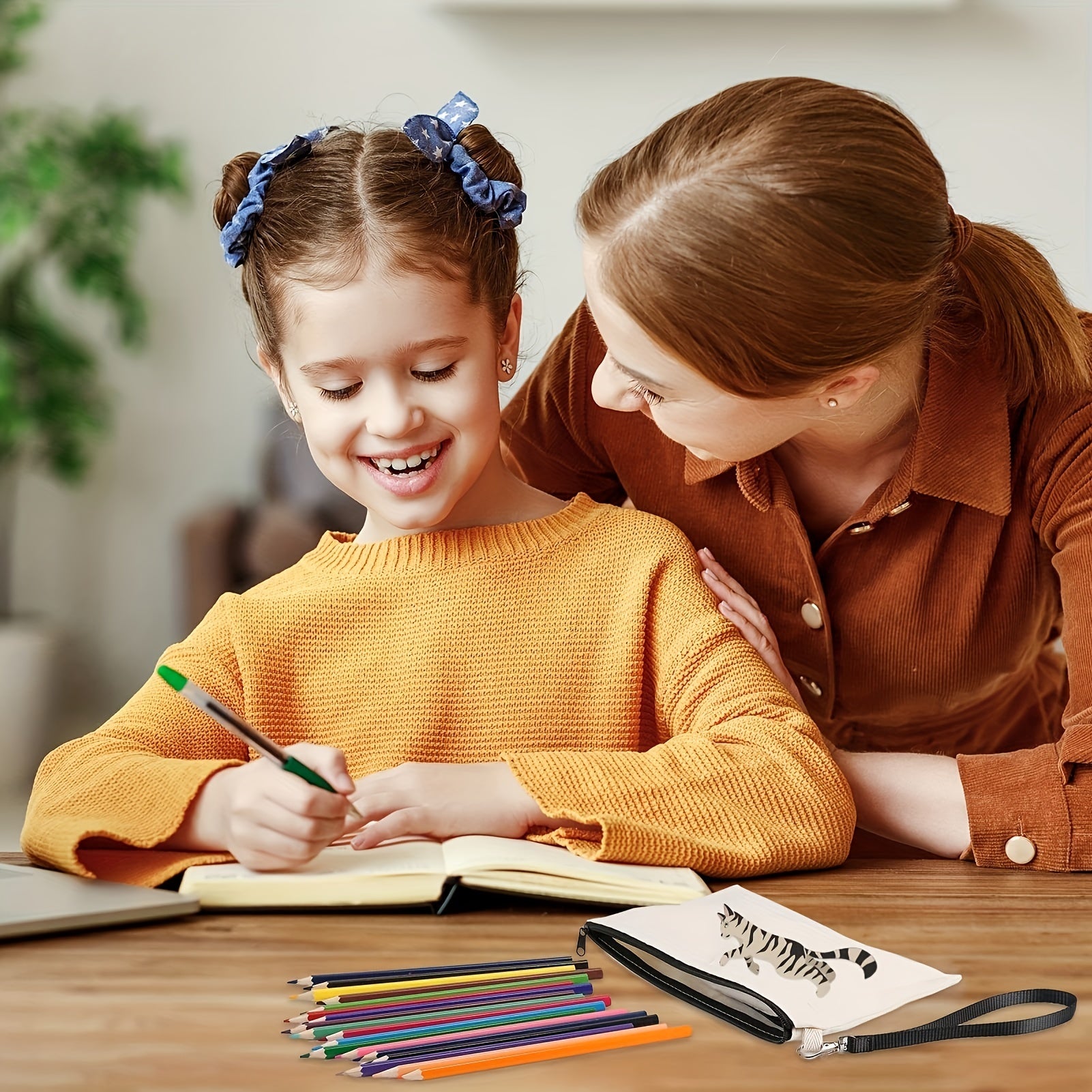 10pcs Cosmetic Bags Sublimation Blank Heat Transfer Makeup Bags With Wristband Lanyards For DIY Craft Travel Canvas Zipper Pencil Bags (8.3 X 5.1 Inch/21.08 X 12.95 Cm)