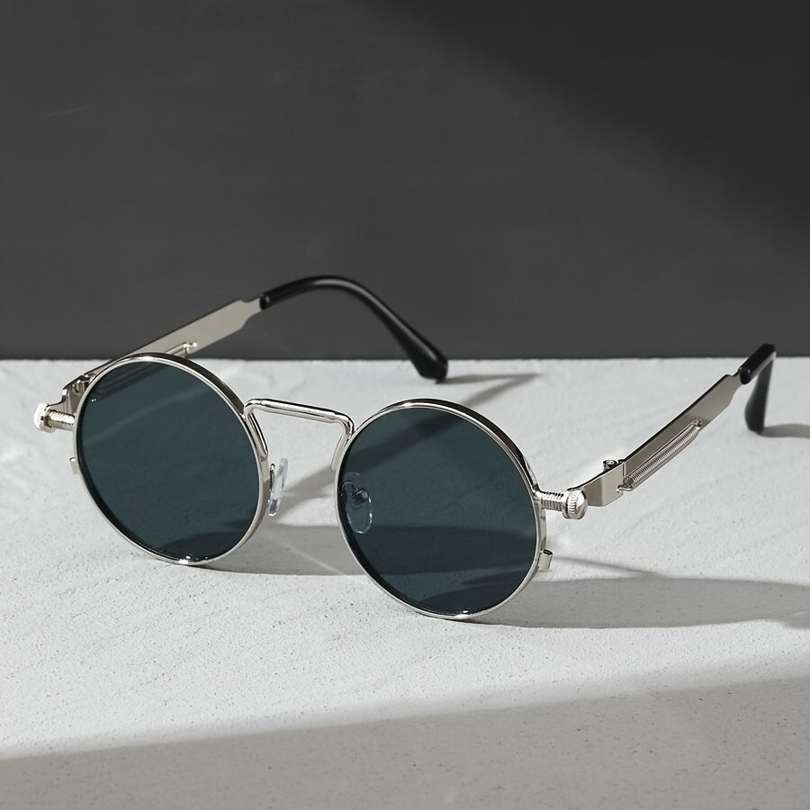 ENSAEJOE, 1pc Men's Round Frame Fashion Glasses