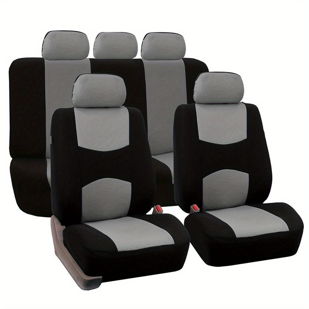 Polyester Universal Fit Car Seat Cover Full Set for 5 Seats Cars