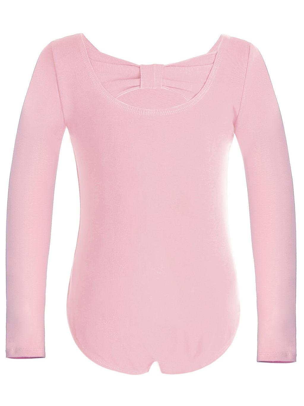 Girls Long Sleeve Bodysuit Leotards Back Bow Ballet Dance Outfit Kids Clothes
