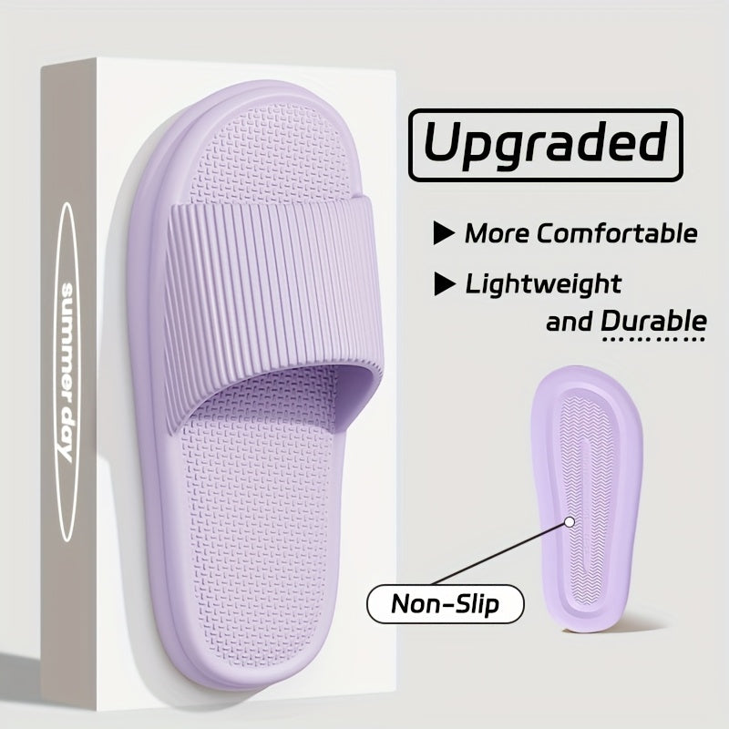 Comfortable EVA Soft Soled Slippers, Non-slip Couple Indoor Home Shower Sandals for Men and Women, Easy to Clean Flip Flops